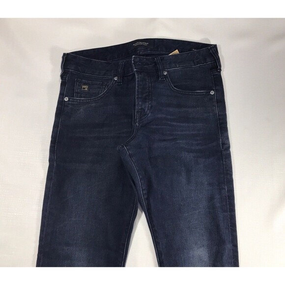 Scotch & Soda Jeans Mens Size 29x32 Dark Blue Ralston Regular Slim Stretch - Picture 3 of 10